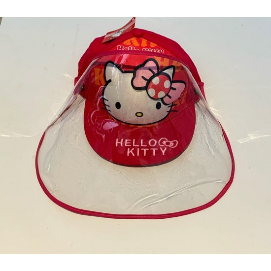 Casquette Enfant Ajustable avec Visière Détachable- Hello Kitty Rose